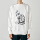 i-specの白猫さん Heavyweight Crew Neck Sweatshirt