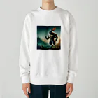 cheesyaのウサギ　パワーモード Heavyweight Crew Neck Sweatshirt