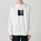 xgs648の近未来ロボット Heavyweight Crew Neck Sweatshirt