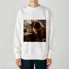 ponazuの帰りを待つ犬 Heavyweight Crew Neck Sweatshirt