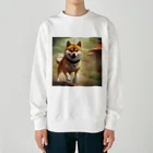 Ricky-Rickyのやんちゃな柴犬 Heavyweight Crew Neck Sweatshirt