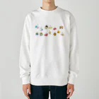 もふもふ堂のギリシャ神話好きへ！、かわいい１２（１３）星座のデザイン Heavyweight Crew Neck Sweatshirt