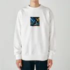 kumama07の出陣ライオンロボ Heavyweight Crew Neck Sweatshirt