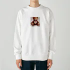 TEFのぬいぐるみと花 Heavyweight Crew Neck Sweatshirt