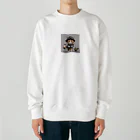 ピザベイビーの戦闘ネコ Heavyweight Crew Neck Sweatshirt