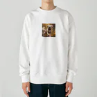 h_n_k_kの可愛い小型犬 Heavyweight Crew Neck Sweatshirt