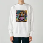 うさぎやのハートを持ったうさぎ Heavyweight Crew Neck Sweatshirt