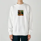 IKINARIの人参とうさぎ Heavyweight Crew Neck Sweatshirt