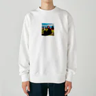 yoogin2345のお墓参りの美女 Heavyweight Crew Neck Sweatshirt