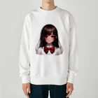 AIchan（AIイラスト）の愛081 Heavyweight Crew Neck Sweatshirt