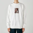 AQUAMETAVERSEのバラの花束と女性　なでしこ1478 Heavyweight Crew Neck Sweatshirt