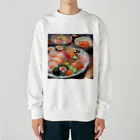 happiness_shopの美しい寿司の絵画 Heavyweight Crew Neck Sweatshirt