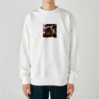 ★動物ショップ・kou2020★の猫17 Heavyweight Crew Neck Sweatshirt