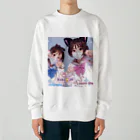 midori_kawaのYuki&JK セーラー服コラボ 夢をつかみ取れ❗️ Heavyweight Crew Neck Sweatshirt