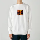 mazislowlifeの夕日の眺め Heavyweight Crew Neck Sweatshirt