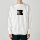 feliceのタワーに登っている猫 Heavyweight Crew Neck Sweatshirt