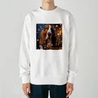 DREAMHOUSEの犬！(バセットハウンド) Heavyweight Crew Neck Sweatshirt