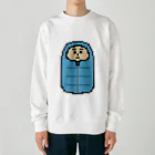 ムエックネの寝袋（ドット絵） Heavyweight Crew Neck Sweatshirt