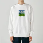 ウェブエンパイアの自然と理想のオアシス Heavyweight Crew Neck Sweatshirt