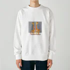 GIRAFFEの三頭身なキリン Heavyweight Crew Neck Sweatshirt