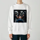 masa11253345の筋トレの定番、ベンチプレス！ Heavyweight Crew Neck Sweatshirt