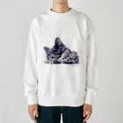 Hasegawa.のおおかみねこのもっちゃん Heavyweight Crew Neck Sweatshirt