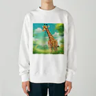 オイタンのアニメ　きりん Heavyweight Crew Neck Sweatshirt