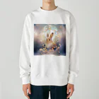 はなうさまほのうさぎとステンドグラス｡.:*･ﾟ Heavyweight Crew Neck Sweatshirt