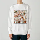 nekosenshiのごちゃごちゃカフェ小物 Heavyweight Crew Neck Sweatshirt