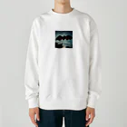 namuhatimanの空を飛ぶコウモリ Heavyweight Crew Neck Sweatshirt