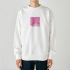 ピンク系水彩画の水彩 ベビーピンク Heavyweight Crew Neck Sweatshirt