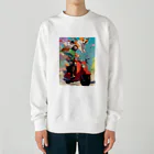 AQUAMETAVERSEのワンちゃん休日を楽しむ　なでしこ1478 Heavyweight Crew Neck Sweatshirt