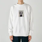 AQUAMETAVERSEの墨絵の様な花束と少女　ラフルール　1859 Heavyweight Crew Neck Sweatshirt