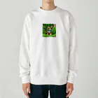 toto444のピクセル絵　子供とら Heavyweight Crew Neck Sweatshirt