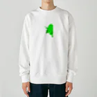 futagonoasobiのGreen butterfly Heavyweight Crew Neck Sweatshirt