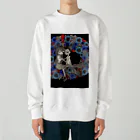 mermaidの人魚とフラワーリース Heavyweight Crew Neck Sweatshirt