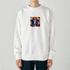 ganeshaの芸術的な才能を持つガネーシャ Heavyweight Crew Neck Sweatshirt