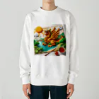 ハピShopのフライドラゴン Heavyweight Crew Neck Sweatshirt