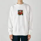 momonekokoの和風サンタクロース Heavyweight Crew Neck Sweatshirt