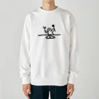 納豆ごはんのオムライスとコンセント君 Heavyweight Crew Neck Sweatshirt