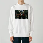 yapopiのBarcelona landscape3 Heavyweight Crew Neck Sweatshirt