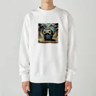 AI妖怪大図鑑のトースター妖怪　こげちん Heavyweight Crew Neck Sweatshirt