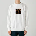 miyabi1116の書斎にたたずむ猫 Heavyweight Crew Neck Sweatshirt