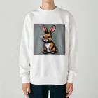 miyasaku102のドット絵ウサギ Heavyweight Crew Neck Sweatshirt