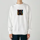 にゃんだーの夜の支配者 Heavyweight Crew Neck Sweatshirt