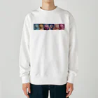 かてこの洋服販売所のカラフルニコちゃん Heavyweight Crew Neck Sweatshirt