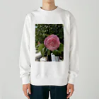 AQUAMETAVERSEの花ブローチ アメジスト2846 Heavyweight Crew Neck Sweatshirt