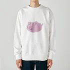 Hanamari のあたち、怒ってます　byぶた Heavyweight Crew Neck Sweatshirt