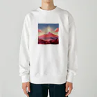 AQUAMETAVERSEの赤富士希望の印　なでしこ1478 Heavyweight Crew Neck Sweatshirt