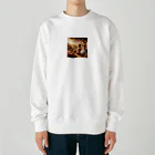 neYunの夕暮れの風景を彩る、可愛らしいアリス Heavyweight Crew Neck Sweatshirt